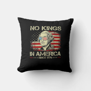 Geen Koningen In Amerika Sinds 1776 Vintage Vlag Kussen