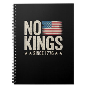 Geen Koningen In Amerika Sinds 1776 Vrijheid Geest Notitieboek