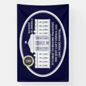 Geen koningen in Amerika-spandoek Spandoek (Verticaal)