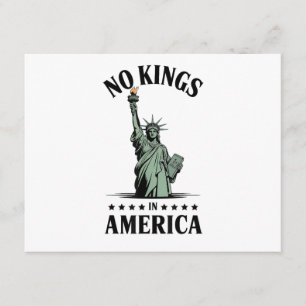 Geen Koningen in Amerika Standbeeld van de Vrijhei Informatiekaartje