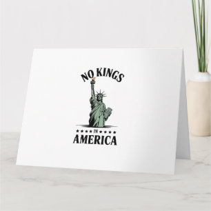 Geen Koningen in Amerika Standbeeld van de Vrijhei Kaart