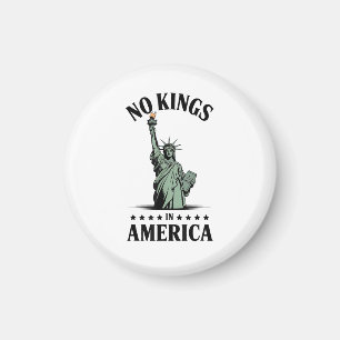 Geen Koningen in Amerika Standbeeld van de Vrijhei Magneet