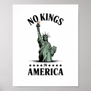 Geen Koningen in Amerika Standbeeld van de Vrijhei Poster