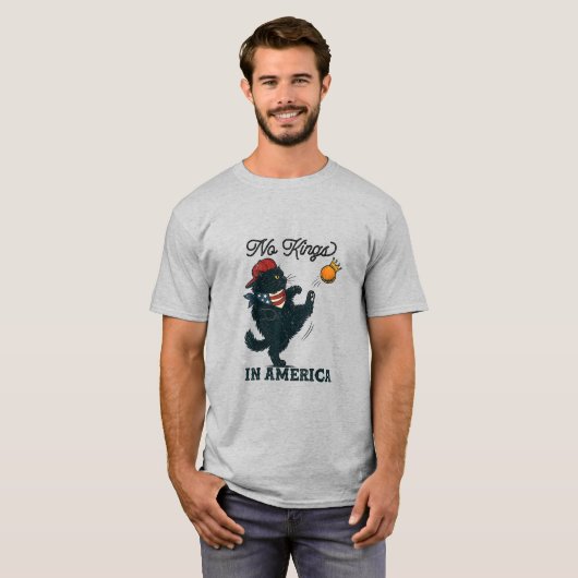 Geen koningen in Amerika T-shirt (Voorkant volledig)