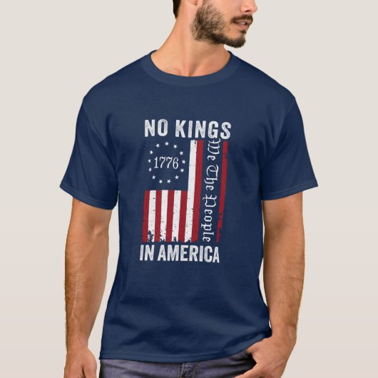 Geen koningen in Amerika T-shirt (Voorkant)