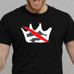 Geen Koningen in Amerika T-shirt, Anti Trump T-shirt