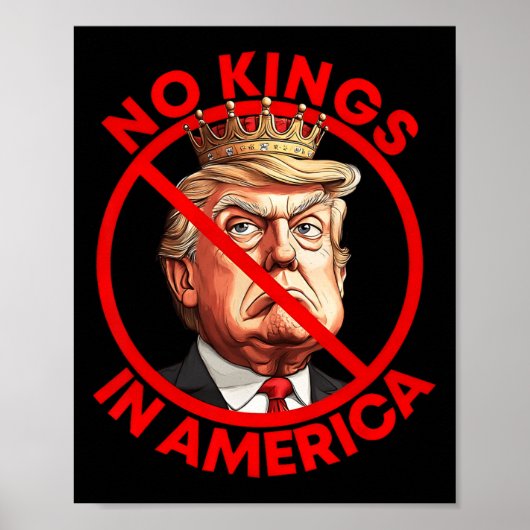 Geen koningen in Amerika tegen Trump Poster (Voorkant)