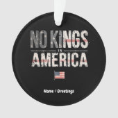 Geen koningen in Amerika Trots Onafhankelijk & Gra Ornament (voorkant)