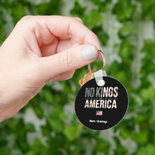 Geen koningen in Amerika Trots Onafhankelijk & Gra Sleutelhanger
