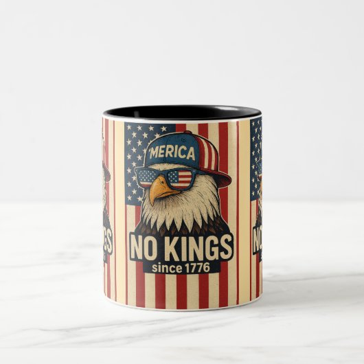 Geen koningen in Amerika Tweekleurige Koffiemok (Center)