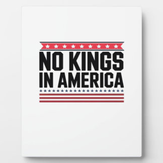 Geen Koningen In Amerika USA Krachtig Ontwerp Fotoplaat