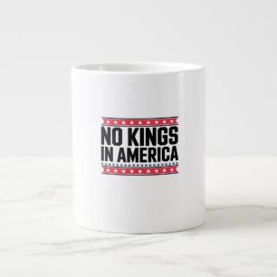 Geen Koningen In Amerika USA Minimal Schoon Grote Koffiekop