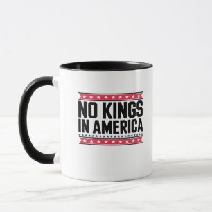 Geen Koningen In Amerika USA Minimal Schoon Mok