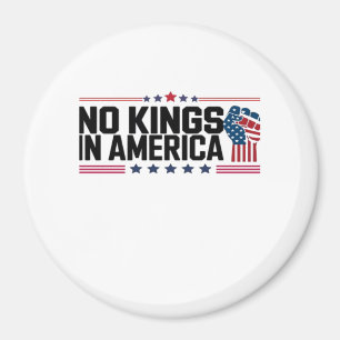 Geen Koningen In Amerika USA Patriotische Stijl Magneet