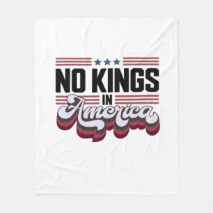 Geen Koningen In Amerika USA Retro Klassieker Fleece Deken
