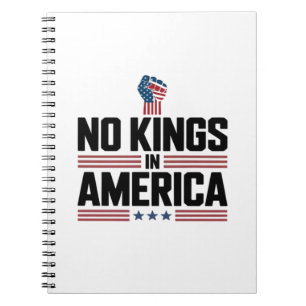 Geen Koningen In Amerika USA Retro Klassieker Notitieboek