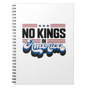 Geen Koningen In Amerika USA Retro Klassieker Notitieboek