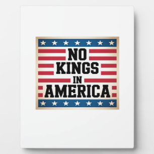 Geen Koningen In Amerika USA Vintage Grafisch Fotoplaat