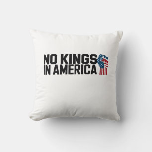 Geen Koningen In Amerika USA Vintage Grafisch Kussen