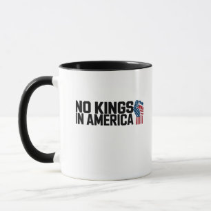 Geen Koningen In Amerika USA Vintage Grafisch Mok