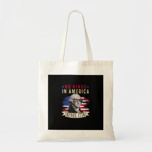 Geen Koningen In Amerika USA Vlag Retro Coole Stij Tote Bag