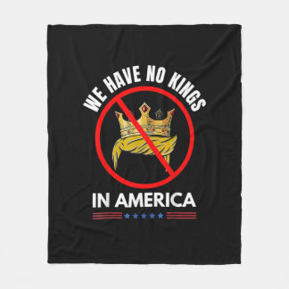 Geen Koningen In Amerika Verenigde Staten Onafhank Fleece Deken