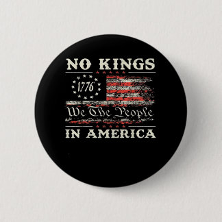 Geen Koningen In Amerika Verenigde Staten Onafhank Ronde Button 5,7 Cm