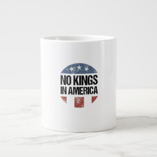Geen Koningen In Amerika Vintage Patriottisch Geen Grote Koffiekop