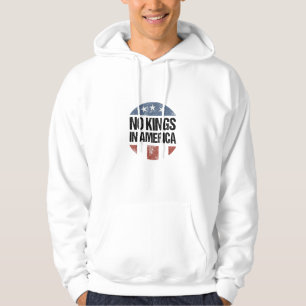 Geen Koningen In Amerika Vintage Patriottisch Geen Hoodie