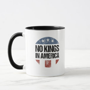 Geen Koningen In Amerika Vintage Patriottisch Geen Mok