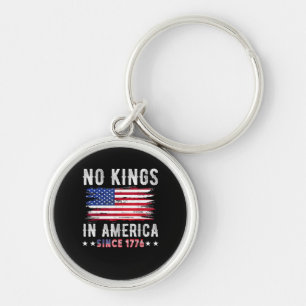 Geen Koningen In Amerika Vintage Patriottisch Onaf Sleutelhanger