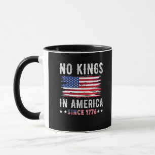 Geen Koningen In Amerika Vintage Patriottische Ona Mok
