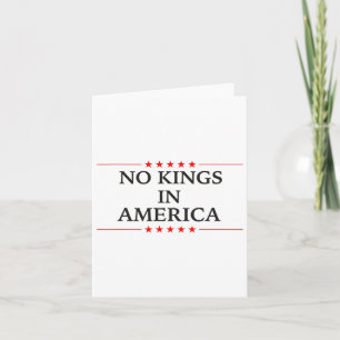 Geen Koningen In Amerika Vlag Protest Red Democrat Kaart