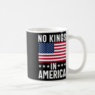 Geen koningen in Amerika Vlag Protest Save Democra Koffiemok