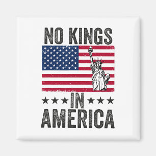 Geen koningen in Amerika Vlag Protest Save Democra Magneet