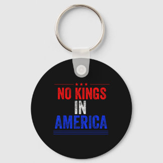 Geen koningen in Amerika Vlag Protest Save Democra Sleutelhanger