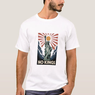 Geen koningen in Amerika Vrijheid Status USA Democ T-shirt