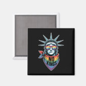 Geen koningen in Amerika Vrijheidsbeeld Pride Magneet (Voorkant / Achterkant)