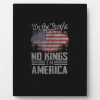 Geen Koningen In Amerika VS Vlag Vintage Artistiek