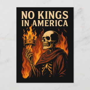 Geen Koningen in Amerika Vuur Feestdagenkaart