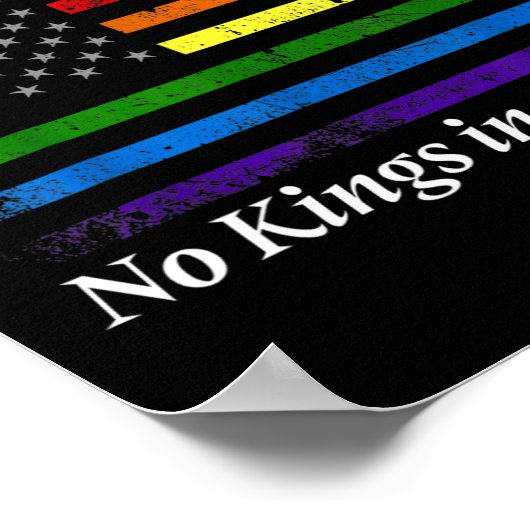 Geen koningen in Amerika, wij hebben de Amerikaans Poster (Hoek)