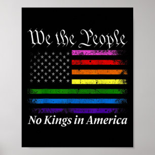 Geen koningen in Amerika, wij hebben de Amerikaans Poster