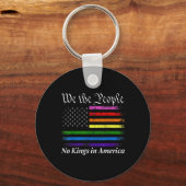 Geen koningen in Amerika, wij hebben de Amerikaans Sleutelhanger (Voorkant)