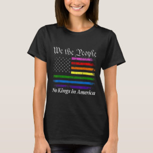 Geen koningen in Amerika, wij hebben de Amerikaans T-shirt