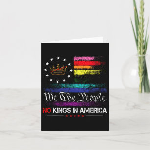 Geen koningen in Amerika Wij het volk 1776 Politie Kaart
