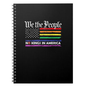 Geen Koningen In Amerika Wij Het Volk Creatief Ont Notitieboek