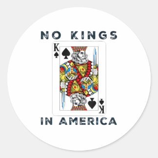 Geen Koningen In Amerika Wij Het Volk Creatieve St Ronde Sticker
