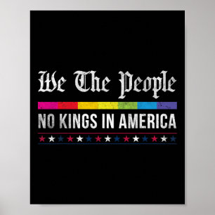  geen koningen in Amerika wij het volk Patrioti Poster