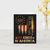 Geen koningen in Amerika wij het volk politieke Sh Kaart (Gele Bloem)