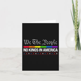 Geen koningen in Amerika wij het volk politieke Sh Kaart